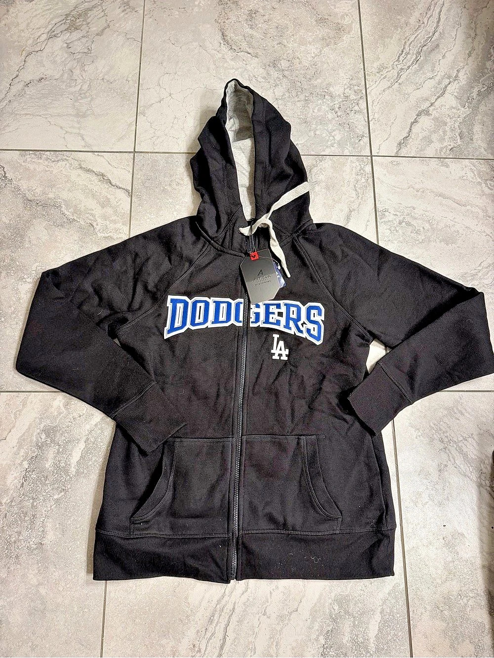 Antigua Los Angeles Dodgers Women's Victory Full-Zip Hoodie Victory Hooded